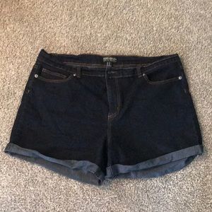 Forever 21 PlusSize Dark Denim Shorts